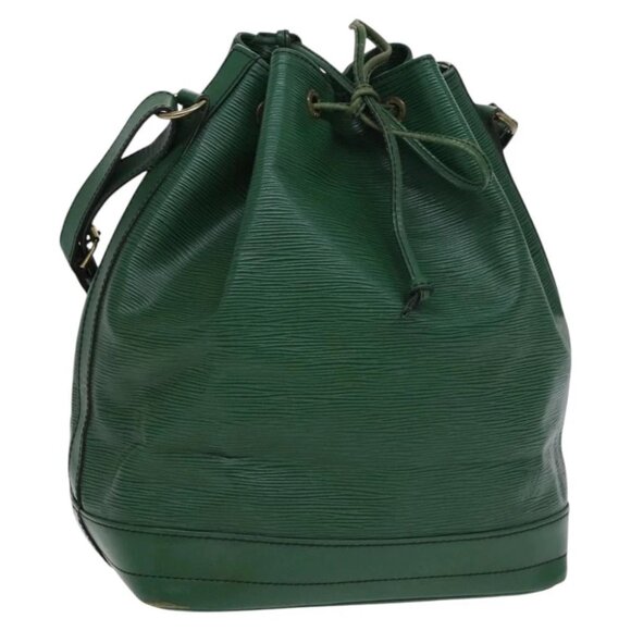 LOUIS VUITTON Epi Noe Shoulder Bag Green M44004 LV Auth